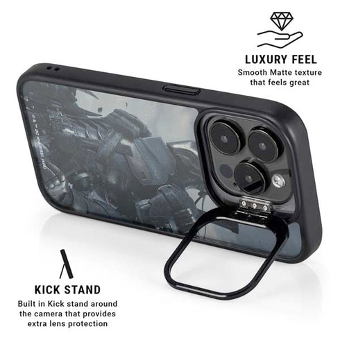 DC Comics Arkham Origins Deathstroke iPhone 14 Pro Kickstand Case