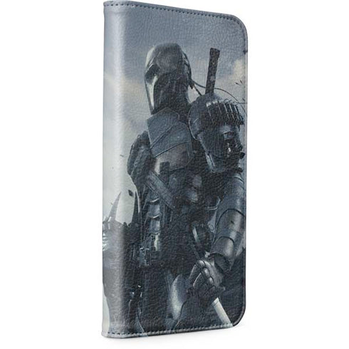 DC Comics Arkham Origins Deathstroke iPhone 15 Plus Folio Case