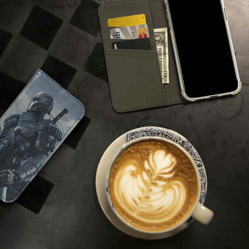 DC Comics Arkham Origins Deathstroke iPhone 15 Plus Folio Case