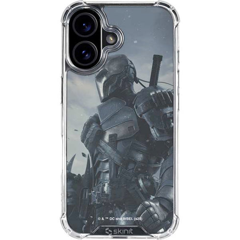 DC Comics Arkham Origins Deathstroke iPhone 16 Clear Case