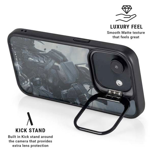 DC Comics Arkham Origins Deathstroke iPhone 16e Kickstand Case