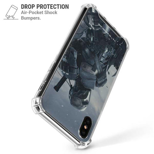 DC Comics Arkham Origins Deathstroke iPhone X/XS Clear Case