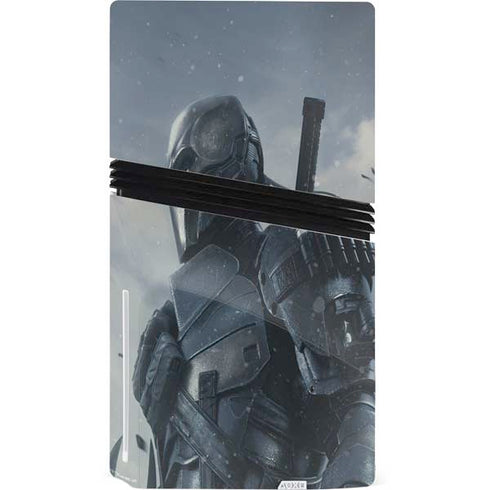 DC Comics Arkham Origins Deathstroke PS5 Pro Disk Console Skin