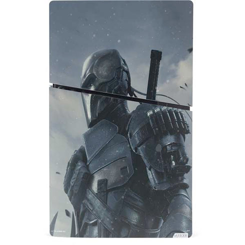 DC Comics Arkham Origins Deathstroke PS5 Slim Digital Edition Console Skin