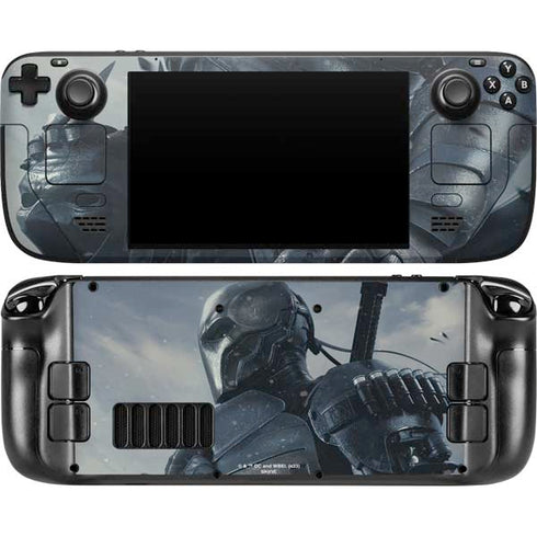 DC Comics Arkham Origins Deathstroke Steam Deck Handheld Gaming Computer OLED Skin