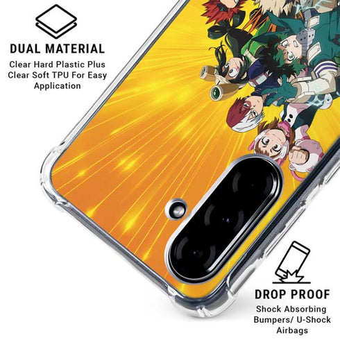 My Hero Academia Deku and Baku Team Season 6 Galaxy A36 5G Clear Case