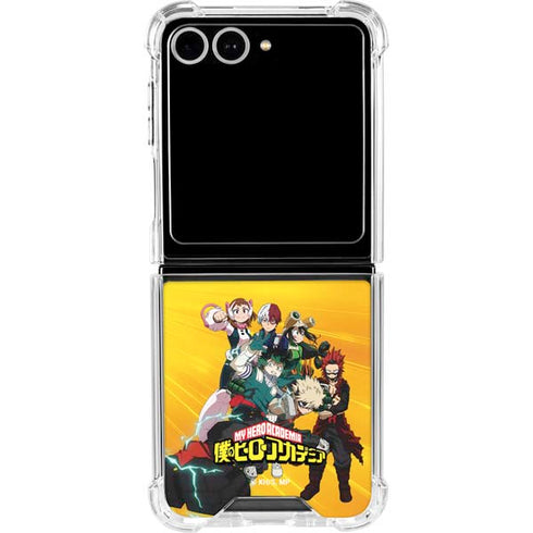 My Hero Academia Deku and Baku Team Season 6 Galaxy Z Flip7 Clear Case