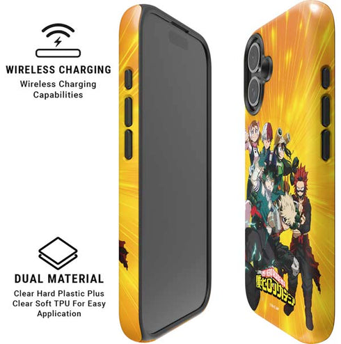 My Hero Academia Deku and Baku Team Season 6 iPhone 16 Plus Magsafe Impact Case