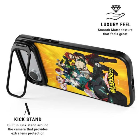 My Hero Academia Deku and Baku Team Season 6 iPhone 17 Air Kickstand Case