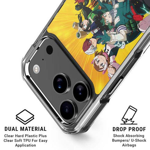 My Hero Academia Deku and Baku Team Season 6 iPhone 17 Pro Max Clear Case