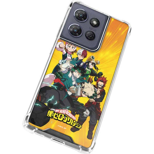 My Hero Academia Deku and Baku Team Season 6 Moto G 5G (2025) Clear Case