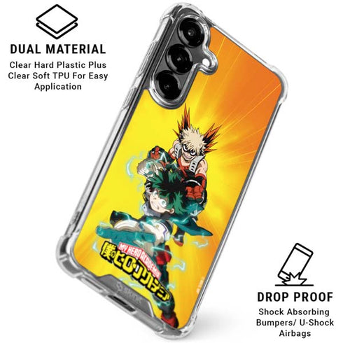 My Hero Academia Deku and Bakugo Season 5 Galaxy S26 Clear Case