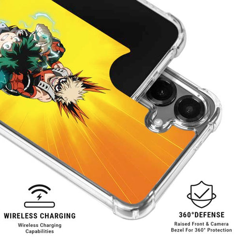 My Hero Academia Deku and Bakugo Season 5 Galaxy S26 Plus Clear Case