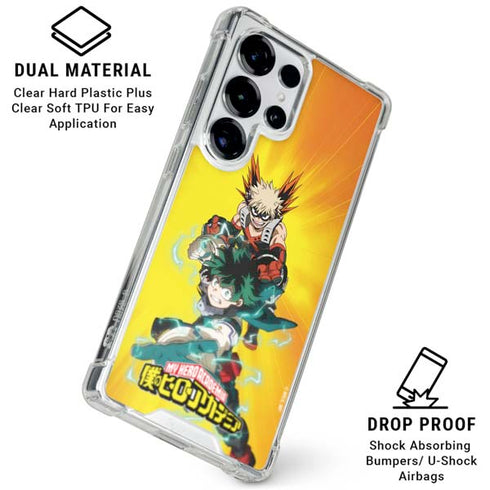 My Hero Academia Deku and Bakugo Season 5 Galaxy S26 Ultra Clear Case