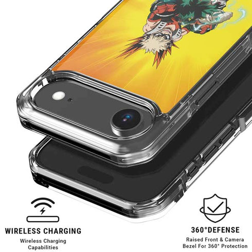 My Hero Academia Deku and Bakugo Season 5 iPhone 17 Air Clear Case