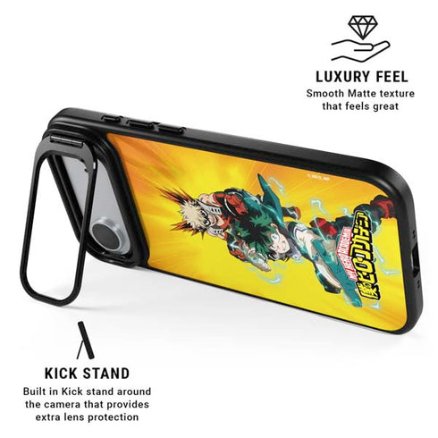 My Hero Academia Deku and Bakugo Season 5 iPhone 17 Air Kickstand Case