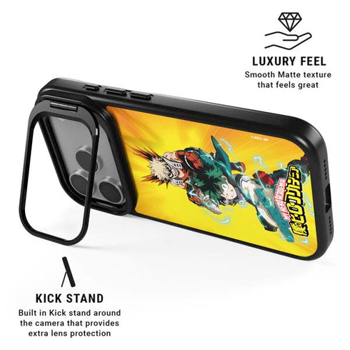 My Hero Academia Deku and Bakugo Season 5 iPhone 17 Pro Max Kickstand Case