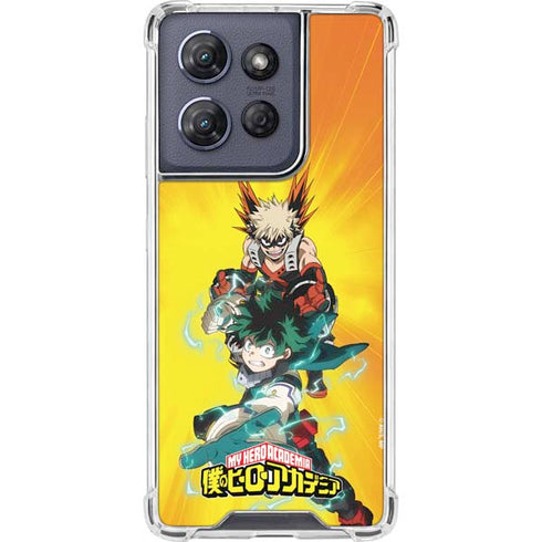 My Hero Academia Deku and Bakugo Season 5 Moto G Power 5G (2025) Clear Case