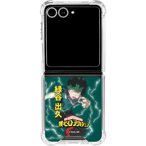 My Hero Academia Deku Season 4 Galaxy Z Flip7 Clear Case