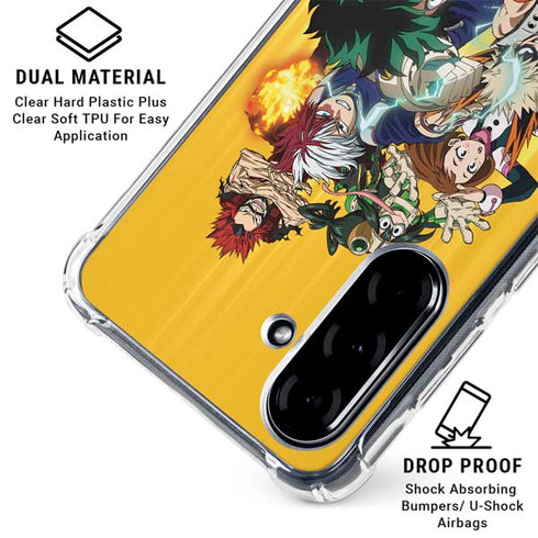 My Hero Academia Deku Squad Season 5 Galaxy A36 5G Clear Case