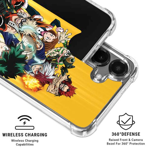 My Hero Academia Deku Squad Season 5 Galaxy S26 Plus Clear Case