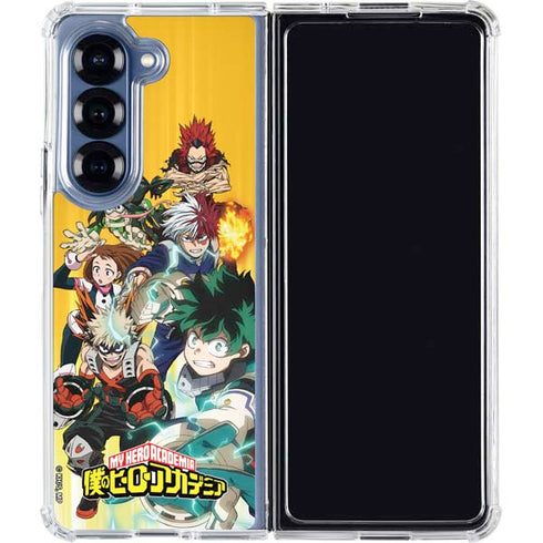 My Hero Academia Deku Squad Season 5 Galaxy Z Fold7 Clear Case