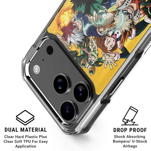 My Hero Academia Deku Squad Season 5 iPhone 18 Pro Clear Case