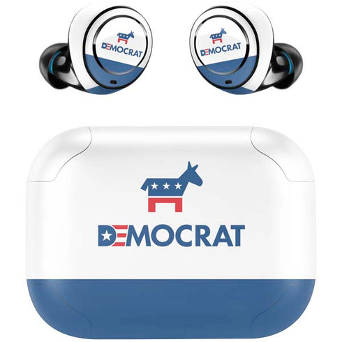 Democrat Blue And Red Amazon Echo Buds Skin