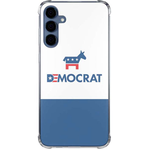 Democrat Blue And Red Galaxy A55 5G Clear Case