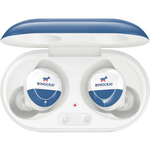 Democrat Blue And Red Galaxy Buds Plus Skin