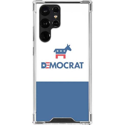 Democrat Blue And Red Galaxy S23 Ultra Clear Case