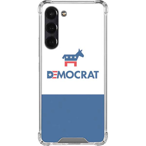 Democrat Blue And Red Galaxy S24 FE Clear Case