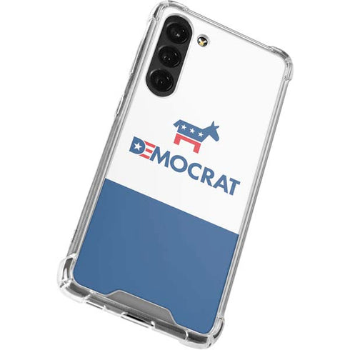 Democrat Blue And Red Galaxy S24 FE Clear Case