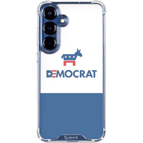 Democrat Blue And Red Galaxy S25 Clear Case