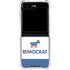 Democrat Blue And Red Galaxy Z Flip6 Clear Case
