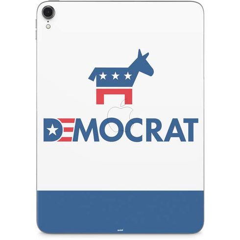 Democrat Blue And Red Apple iPad Pro Skin