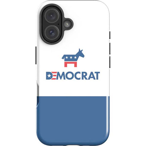 Democrat Blue And Red iPhone 16 Plus Impact Case