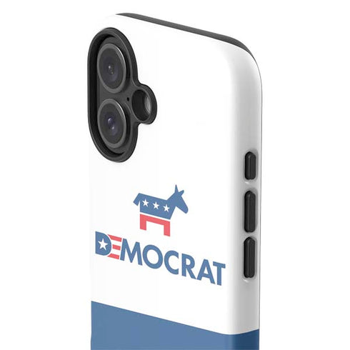Democrat Blue And Red iPhone 16 Plus Impact Case