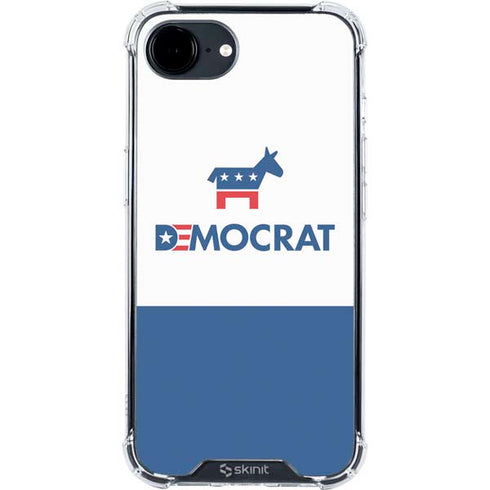 Democrat Blue And Red iPhone 16e Clear Case