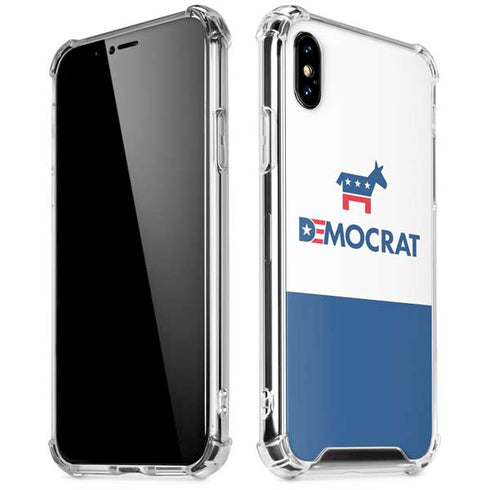 Democrat Blue And Red iPhone X/XS Clear Case
