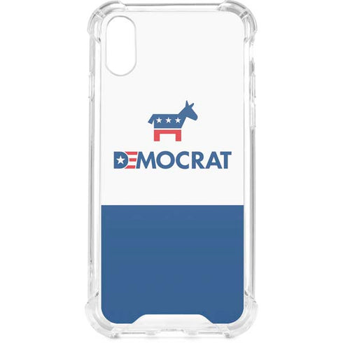 Democrat Blue And Red iPhone XS Clear Case