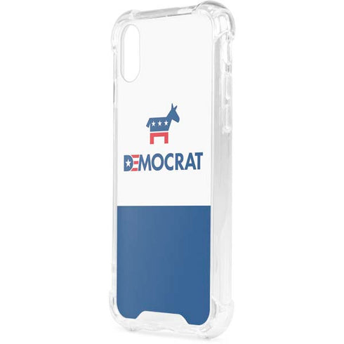Democrat Blue And Red iPhone XS Clear Case