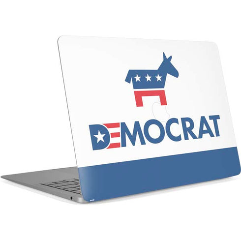 Democrat Blue And Red Apple MacBook Air Skin