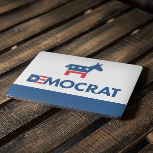 Democrat Blue And Red Apple MacBook Air Skin