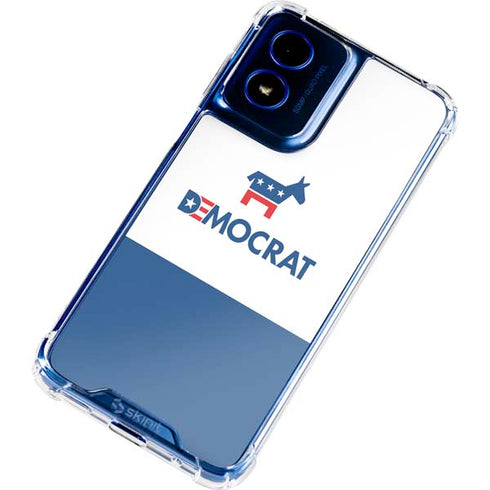 Democrat Blue And Red Moto G 5G (2024) Clear Case
