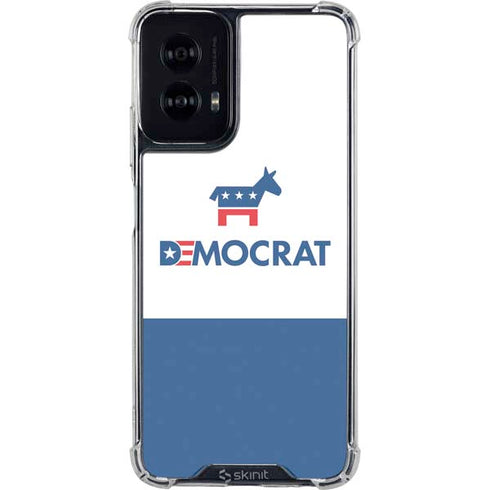Democrat Blue And Red Moto G Power 5G (2024) Clear Case