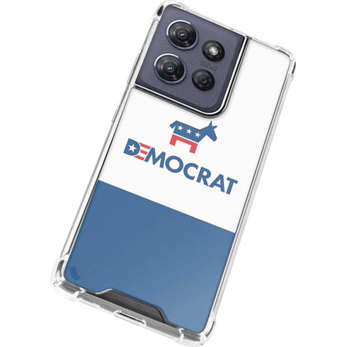 Democrat Blue And Red Moto G Power 5G (2025) Clear Case