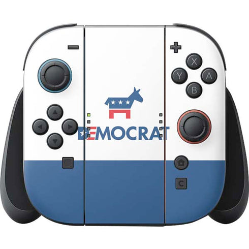 Democrat Blue And Red Nintendo Switch 2 (2025) Joy-Con Controller Skin
