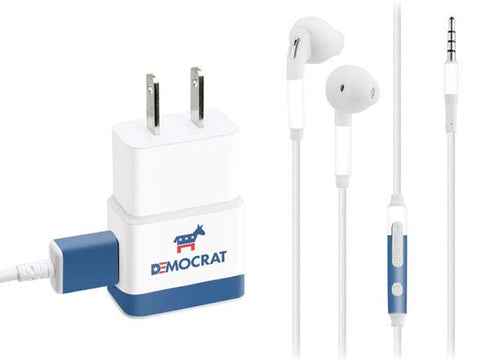 Democrat Blue And Red Phone Charger Skin