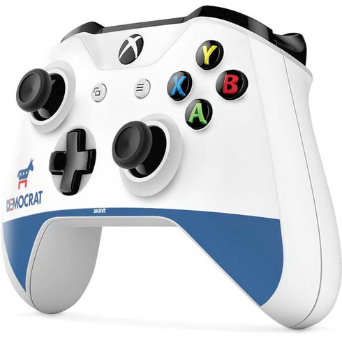 Democrat Blue And Red Xbox One S Controller Skin